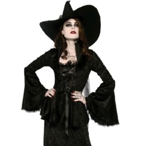 SOUL CRUSHED VELVET TOP - Halloween Womens Costumes